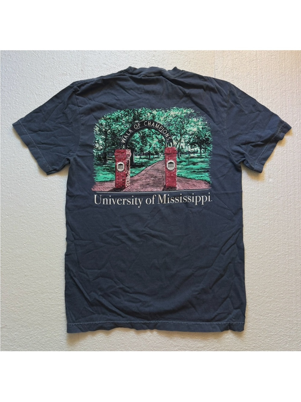 Comfort Colors Ole Miss Walk of Champions Tee Shirt Small